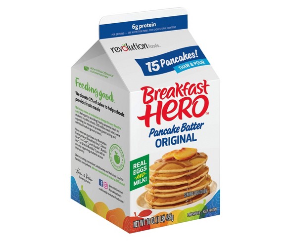 Breakfast Hero Original Frozen Pancake Batter - 16oz