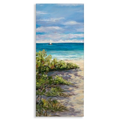 Stupell Industries Grassy Beach Shore, 17" x 40"