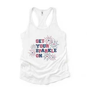 Simply Sage Market Women's Get Your Sparkle On Graphic Racerback Tank - 1 of 3