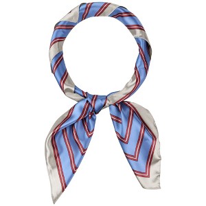 INSPIRE CHIC Women's Large Satin Silk Like Scarves Shawl Neckerchief Head Wrap Bandanas - 1 of 4