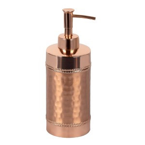 Hudson Copper Stainless Steel Liquid Soap Dispenser - Nu Steel: Elegant Hand Soap Pump, Bathroom Accessory - 1 of 4