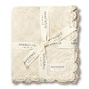 Makemake Organics Organic Cotton Scalloped Baby Blanket - Vanilla - 4 of 4