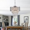 Maxax 17" 5-Light Crystal Chandelier, Elegant Pendant Light, Dimmable Adjustable Chain Ceiling Lighting for Sloped Ceilings, Kitchen Dining Room - 2 of 4