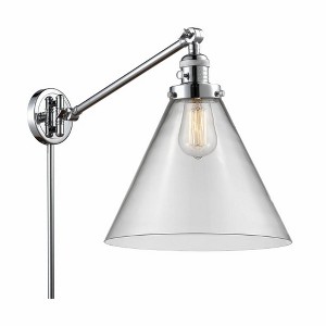 Cone - 1 Light Swing Arm Wall Sconce In Industrial Style-16 Inches Tall and 12 Inches Wide - 1 of 1