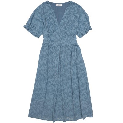 Agnes Orinda Women's Plus Size Elegant Lace Floral Ruffle Short Sleeve V Neck Trendy Tunic Dresses