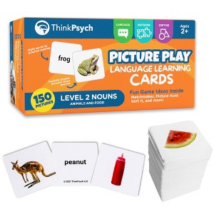 ThinkPsych Level 2 Nouns Flash Cards - 150 Picture Cards for Speech Therapy & Autism Learning Materials - 1 of 4