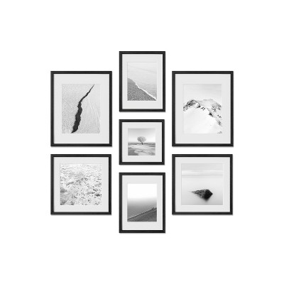 Haus and Hues Leeds Gallery Wall Frame Set with Real Glass and Mat