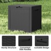 Mooxvmoo 30-Gallon Rattan Deck Box. Lockable, Waterproof&Uv-Resistant Outdoor Storage For Patio Furniture, Garden Tools, Cushions & More - 4 of 4
