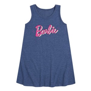 - Barbie - Sketch Original Graphic Sleeveless Aline Dress - 1 of 3