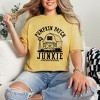 Simply Sage Market Women's Pumpkin Patch Junkie Barn Short Sleeve Garment Dyed Tee - 2 of 4