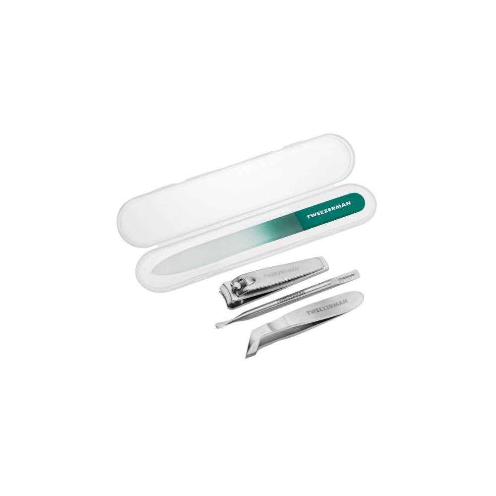 Photos - Makeup Brush / Sponge Tweezerman Emerald Shimmer Nail Care Set - 4pc 