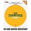 University of San Francisco Secondary Logo Automotive Car Window Locker Circle Bumper Sticker - 2 of 4