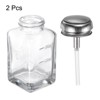 Unique Bargains Glass Makeup Remover Nail Polish Push Down Alcohol Dispenser Bottles 2 Pcs 6Oz / 180ML - 3 of 4