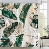 LunaLulinlk Tropical Palm Leaf Jungle Rainforest Plants Modern Boho Bathroom Curtain, 72x72 - 4 of 4