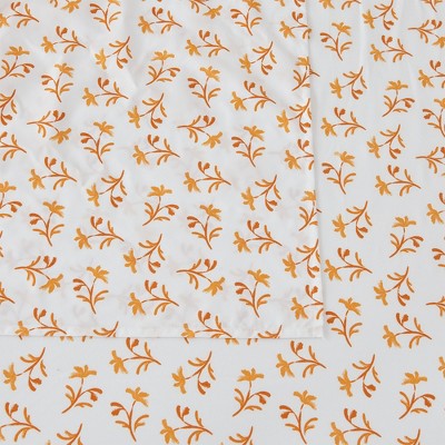 King Size Small Watercolor Floral Microfiber Sheet Set