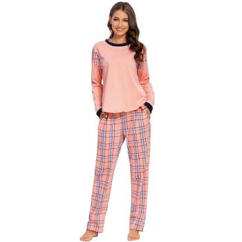 Women Winter Flannel Pajama Sets Cute Printed Long Sleeve Nightwear Top And  Pants Loungewear Soft Sleepwear Strawberry Printed Pink Xx Large : Target