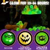Joyfy 100 Pcs Halloween Glow in The Dark Bouncing Balls, 20 Designs Halloween Theme Glowing Bouncy Balls for Halloween Party Supplies, Party Favors - 3 of 4