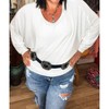 Women's Cala Drop Shoulder Sweater - ZENANA - 2 of 3
