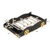 CAVINAS Twin/Full Size Platform Bed with Wheels and Storage Space,Car-Shaped Bed Frame,Dark Blue/Black - 3 of 4