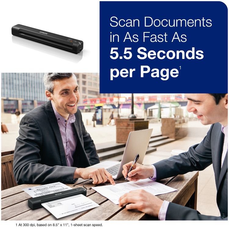 Epson WorkForce ES-50 Portable Sheet-fed Document Scanner, 3 of 10