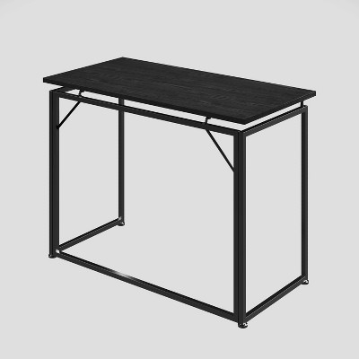 Black Particle Board Foldable Computer Desk