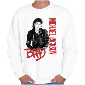 Michael Jackson Bad Music Album Cover Sweatshirt for Men or Women Brisco Brands - 1 of 4