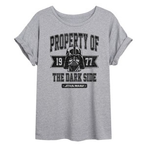 Women's - Star Wars - Property Of The Dark Side Oversized Graphic T-Shirt - 1 of 4