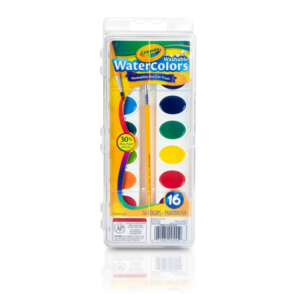 Crayola Washable Watercolor Set  16-Colors