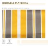 12' x 10' Retractable Awning Patio Awnings Sun Shade Shelter with Manual Crank Handle, 280g/m2 UV & Water-Resistant Fabric and Aluminum Frame - 4 of 4
