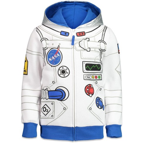 Nasa Astronaut Toddler Boys Fleece Zip-up Costume Hoodie : Target