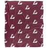 University Of Wisconsin La Crosse Logo Pattern Silky 50x60 Blanket, 1 Sided - 2 of 4