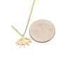 Slickblue Evil Eye Jewelry Set for Women, Small Hamsa Earrings & Pendant Necklace, Chic Metal Design, 16", Silver/Gold - 3 of 3