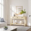 Entryway Table, Console Table with Storage Drawers, 3 Tier Farmhouse Wooden Sofa Table, Hallway Table for Entryway, Living Room - 4 of 4