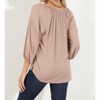 Women's Cupro Stretch Split Neck Top - Veronica M - 2 of 4