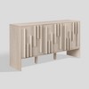 Modern Staggered Vertical Accent 3 Door Sideboard - Saracina Home - 3 of 4
