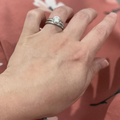 Cubic Zirconia Engagement Ring - Silver : Target