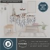 VAXCEL Rainier 24-in W Crystal Silver Waterfall Semi Flush Mount Ceiling Light - 4 of 4