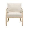 TOV Furniture Dixie Performance Corduroy Accent Chair in Cream - 3 of 4