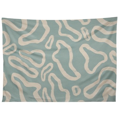 Lola Terracota Organical Shapes 443 50" x 60" Tapestry - Society6