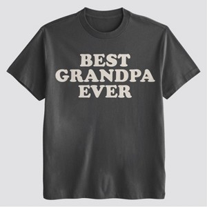 トップス Mens Grandpa shirt Men's Best Grandpa Ever Short Sleeve Graphic T-Shirt - Black : Target