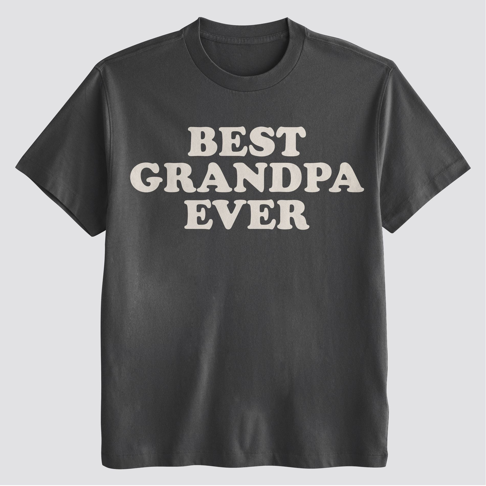Men's Best Grandpa Ever Short Sleeve Graphic T-Shirt - Black