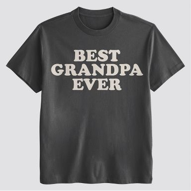 Men's Best Grandpa Ever Short Sleeve Graphic T-Shirt - Black S