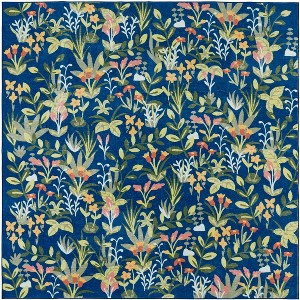 Martha Stewart Floral - MSRW192 - Indoor Power Loomed Machine Washable Skid-Resistant Rugs - 1 of 4