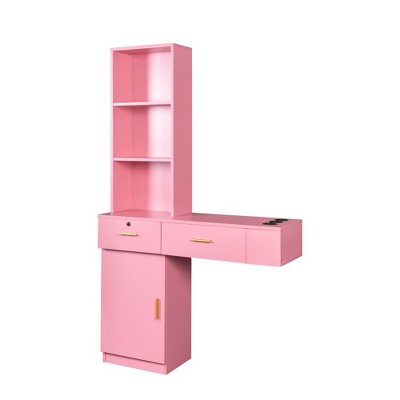 Home Office Computer Desk, Makeup Vanity Dressing Table With Drawers, Cabinet, Modern Writing Desk Makeup Dressing Table