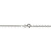 Black Bow Jewelry 1.5mm Sterling Silver Solid Open Curb Chain Necklace - 4 of 4