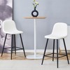 NicBex Set of 2 Bar Stools for Kitchen Island,Integrated Design Counter Bar Stools with Back and Metal Legs,Bar Chairs for Dining Rooms,Kitchens - 2 of 4