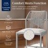 Best Choice Products Set of 2 Indoor Outdoor Counter Height Barstools w/ All-Weather Rope & Aluminum - 4 of 4