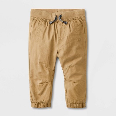 Image of Baby Boys' Twill Pants - Cat & Jack™ Tan 6-9M