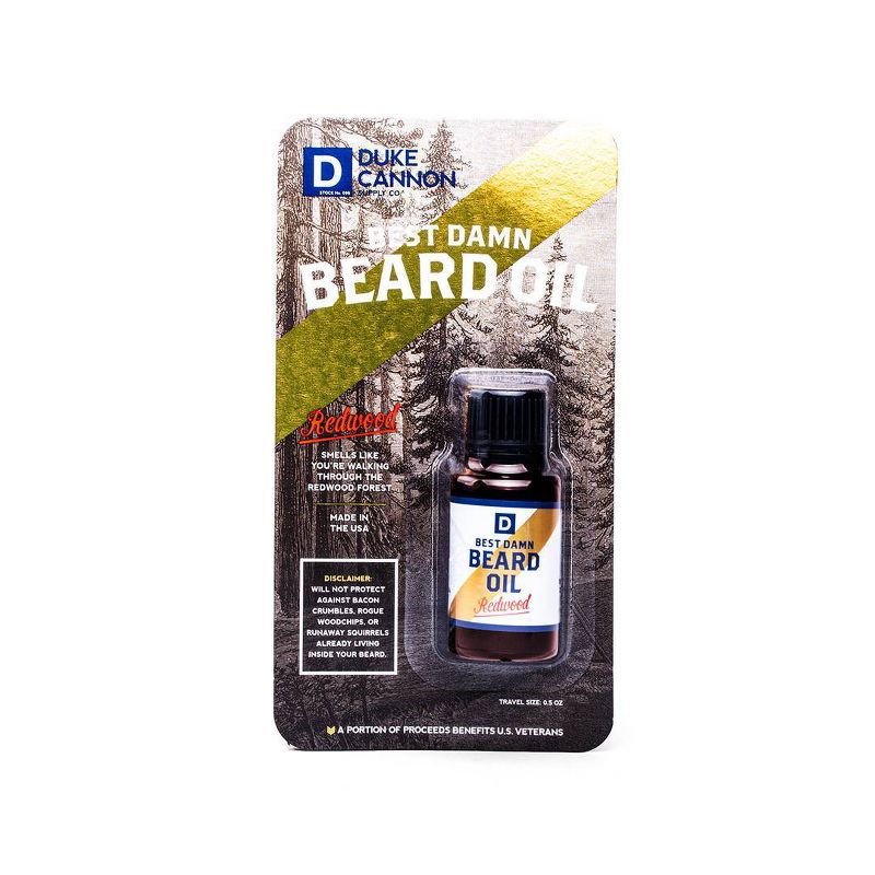 Duke Cannon Supply Co. Supply Best Damn Beard Oil - Trial Size - 0.5oz, 3 of 6