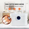 VEVOR Macerator Pump, 700W, 9600 L/h Flow, 32.8 ft/10 m Head, Macerator Sewerage Sump Pump with 3 Water Inlets for Toilet, Basement, White - 3 of 4